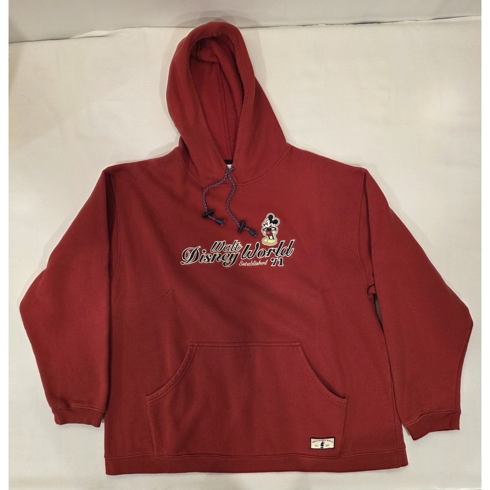 Disney, Walt Disney World‎ Vintage Men's Red Hoodie. Size XL - Picture 2 of 8